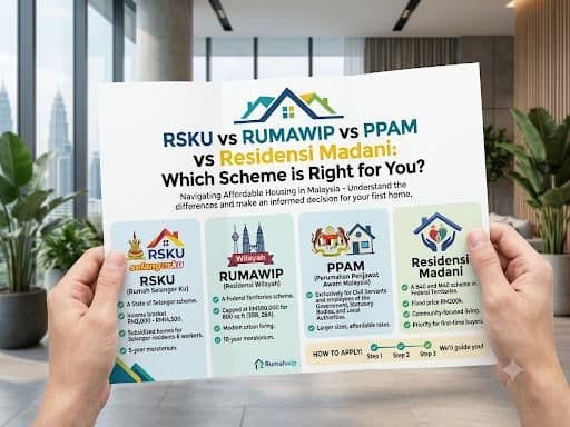RSKU, RUMAWIP, PPAM and Residensi Madani affordable housing scheme comparison